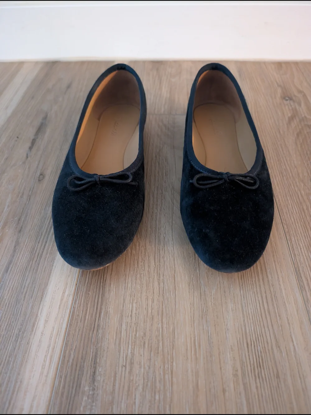 Madewell April Ballet Flats in Suede Blue